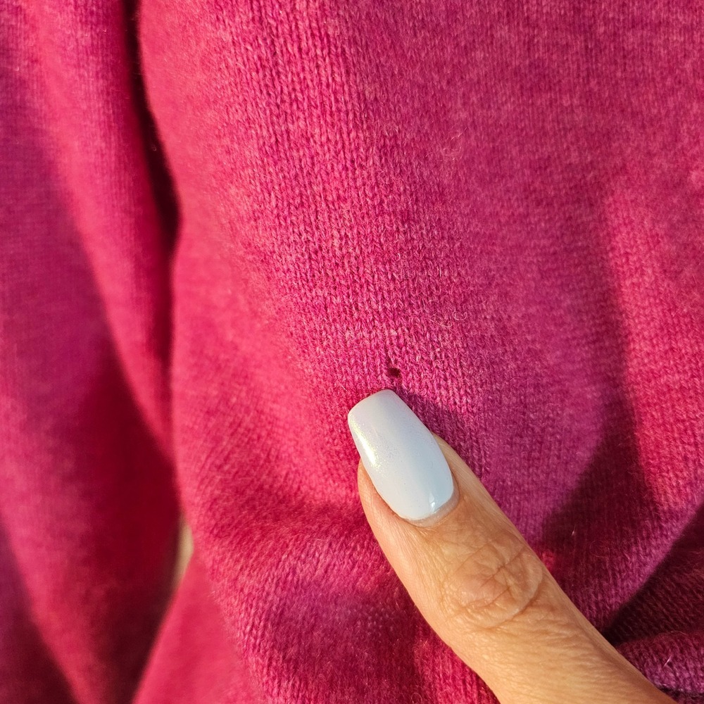 Cashmere by‎ Charter Club size lrg 2ply cashmere pink casual luxury preppy - Picture 7 of 8
